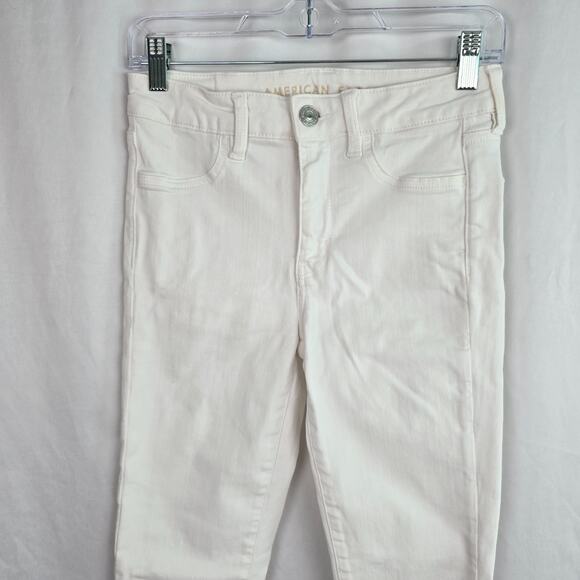 American Eagle Jegging Women's 4 White Next Level Stretch Hi-Rise - Picture 3 of 16